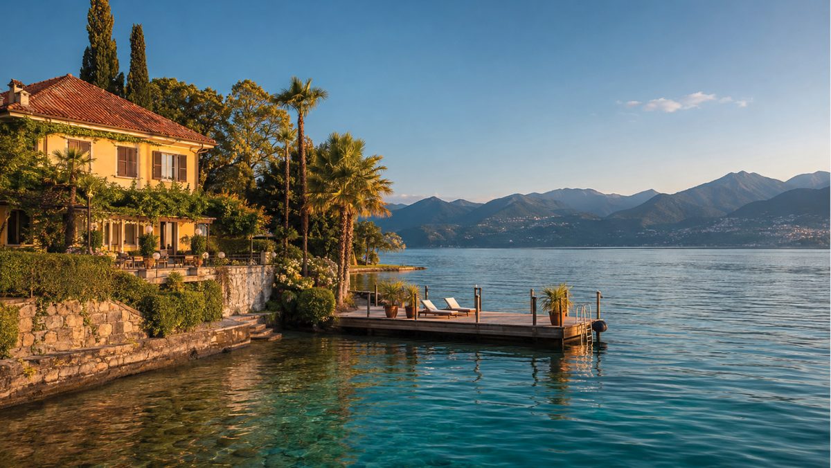 Seehaus mit privatem Badesteg am Lago Maggiore